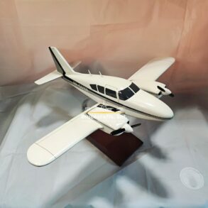 Model of Piper PA-23 Aztec with detailed craftsmanship.